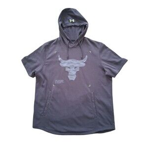 Under Armour Mens Large Project The Rock Kangaroo Pocket Sweatshirt Whats Cookin